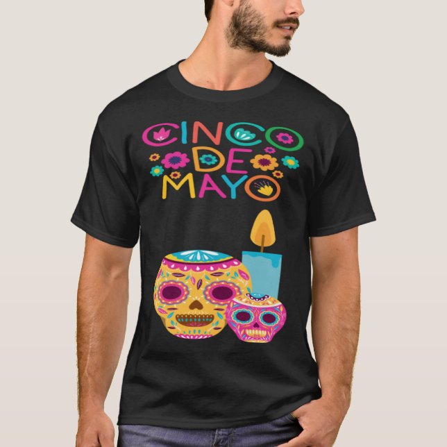 Camiseta Cinco De Mayo Burritos Mexico Tacos and Avocado 10 (Anverso)