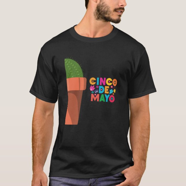 Camiseta Cinco De Mayo Burritos Mexico Tacos and Avocado  2 (Anverso)