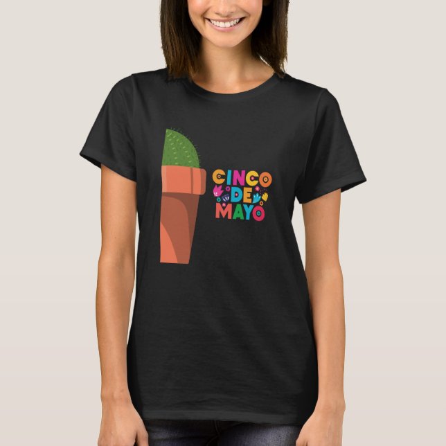 Camiseta Cinco De Mayo Burritos Mexico Tacos and Avocado  2 (Anverso)