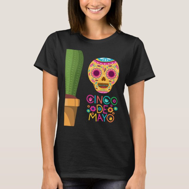 Camiseta Cinco De Mayo Burritos Mexico Tacos and Avocado 25 (Anverso)