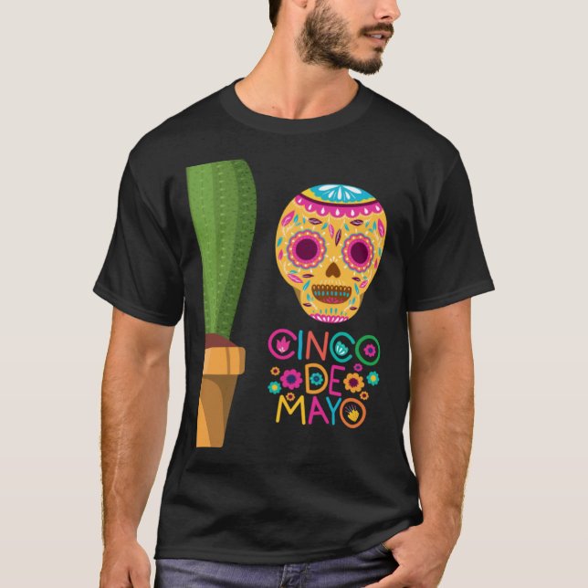 Camiseta Cinco De Mayo Burritos Mexico Tacos and Avocado 25 (Anverso)