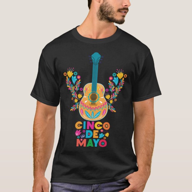 Camiseta Cinco De Mayo Burritos Mexico Tacos and Avocado 46 (Anverso)