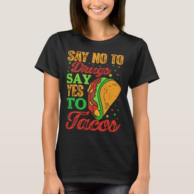Camiseta Cinco De Mayo Burritos Mexico Tacos and Avocado 48 (Anverso)
