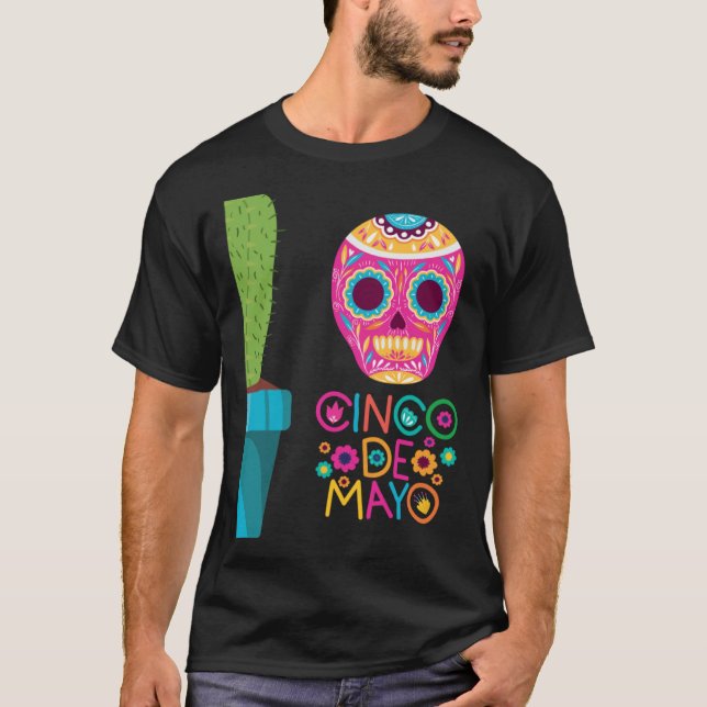Camiseta Cinco De Mayo Burritos Mexico Tacos and Avocado 68 (Anverso)