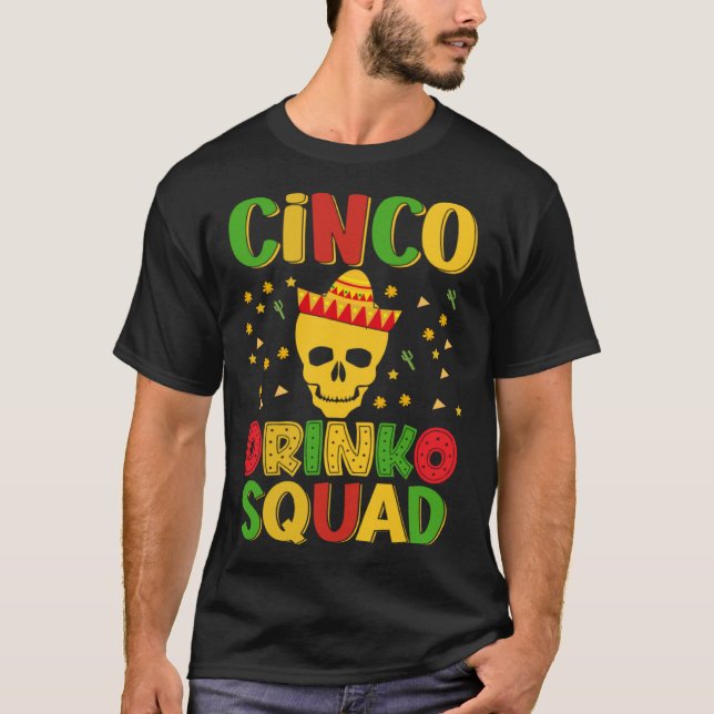 Camiseta Cinco De Mayo Burritos Mexico Tacos and Avocado 93 (Anverso)