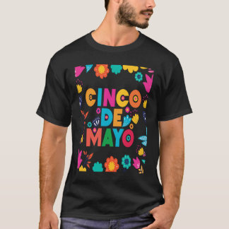 Camiseta Cinco de Mayo Burritos México Tacos y aguacate