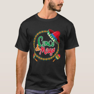 Camiseta Cinco de Mayo Burritos México Tacos y aguacate