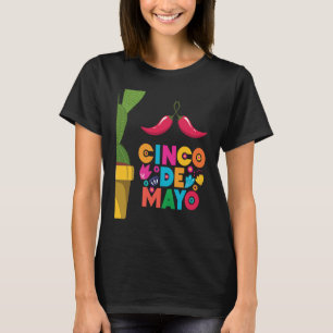 Camiseta Cinco de Mayo Burritos México Tacos y aguacate