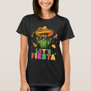 Camiseta Cinco de mayo cactus mexicano divertido vamos fies