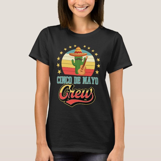 Camiseta Cinco De Mayo Crew Matching Group Sombrero Mariach (Anverso)