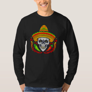Camiseta Cinco De Mayo Cruz Mexicana Gafas de Sol Musta de 