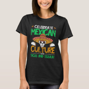 Camiseta Cinco De Mayo Cultura Mexicana Tacos Y Tequila 5