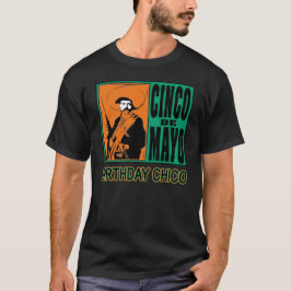 Camiseta Cinco de Mayo cumpleaños Chico con bandito