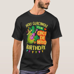 Camiseta Cinco De Mayo Cumpleaños Santo Guacamole