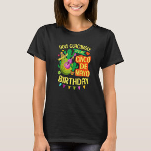 Camiseta Cinco De Mayo Cumpleaños Santo Guacamole