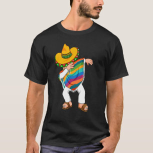 Camiseta Cinco de Mayo dabando poncho Sombrero México