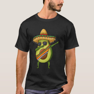 Camiseta Cinco De Mayo Dabbing Aguacate Sombrero Mexicano P