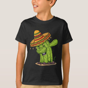 Camiseta Cinco de Mayo Dabbing Cactus Niños divertidos