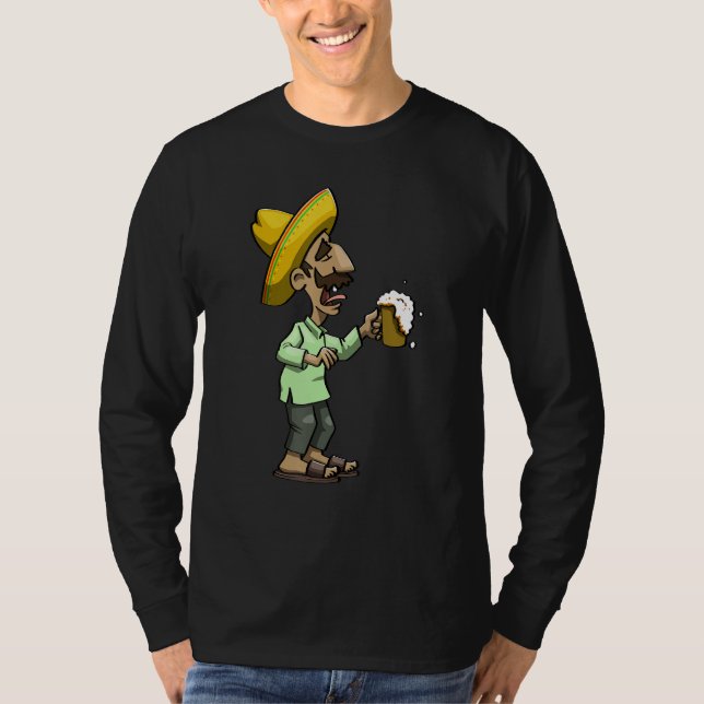 Camiseta Cinco De Mayo Dabbing Drunk Tio Women Mexican Cele (Anverso)