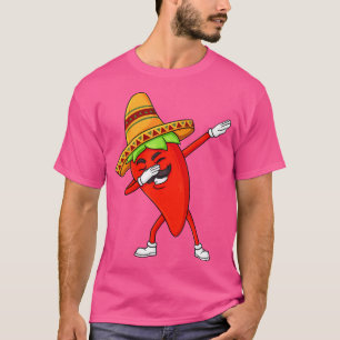 Camiseta Cinco De Mayo Dabbing Hot Jalapeno Pepper Funny Bo