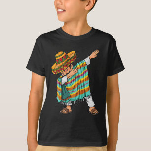 Camiseta Cinco De Mayo Dabbing Poncho Sombrero Funny Mexica