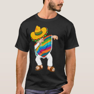 Camiseta Cinco de Mayo Dabbing Poncho Sombrero Funny Mexica