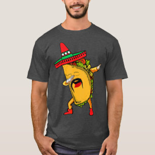 Camiseta Cinco de Mayo Dabbing Taco Mexican Sombrero Hat Da