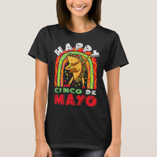 Camiseta Cinco De Mayo Dabbing Taco Rainbow Festival Mexica