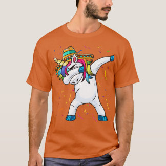 Camiseta Cinco De Mayo Dabbing Unicorn Sombrero