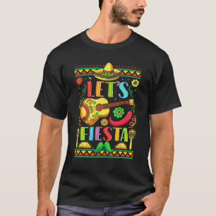 Camiseta Cinco De Mayo Deja Fiesta Cactus De Guitarra Mexic
