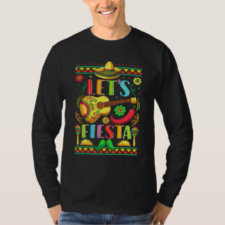Camiseta Cinco De Mayo Deja Fiesta Cactus De Guitarra Mexic