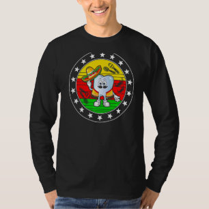 Camiseta Cinco De Mayo Dentista Mexicano Dentario Floral