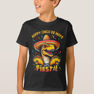 Camiseta Cinco De Mayo Dinosaurio Taco Que Deja Fiesta Tr