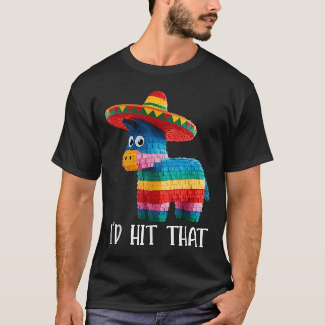 Camiseta Cinco De Mayo Divertidas Ideas Golpearon A Los Hom (Anverso)