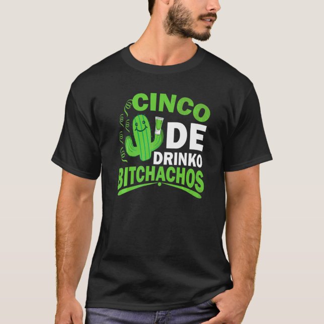 Camiseta Cinco De Mayo Drinko Disstuve Mexicana Para Mí (Anverso)
