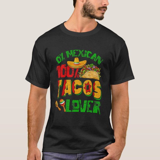 Camiseta Cinco De Mayo Fiesta 0 Mexicano 100 Taco (Anverso)