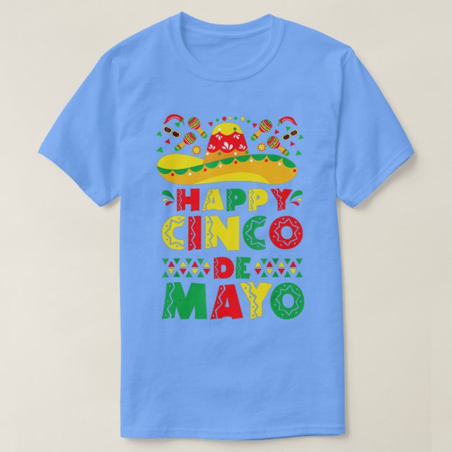 Camiseta Cinco De Mayo Fiesta 5 De Mayo Viva México (Diseño del anverso)