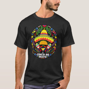 Camiseta Cinco de mayo Fiesta Chili Pepper Maracas