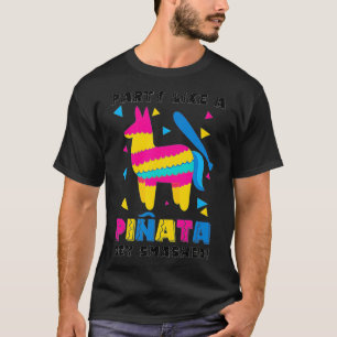 Camiseta Cinco De Mayo Fiesta Como Una Pinata Divertida Muj