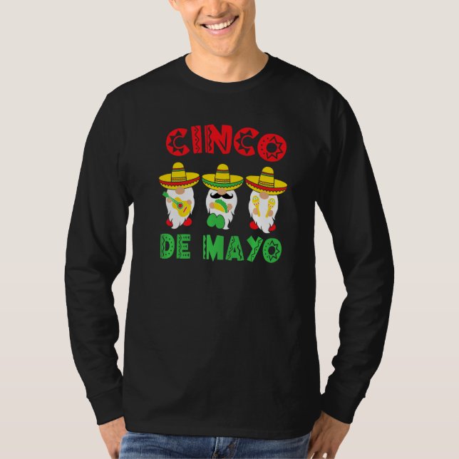 Camiseta Cinco De Mayo Fiesta de una bebida mexicana divert (Anverso)
