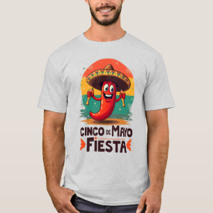 Camiseta Cinco de Mayo Fiesta - Fiesta mexicano picante y d