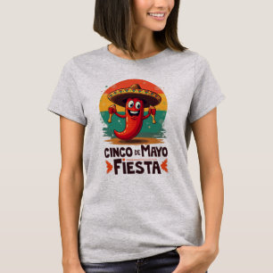Camiseta Cinco de Mayo Fiesta - Fiesta mexicano picante y d