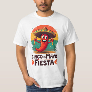 Camiseta Cinco de Mayo Fiesta - Fiesta mexicano picante y d