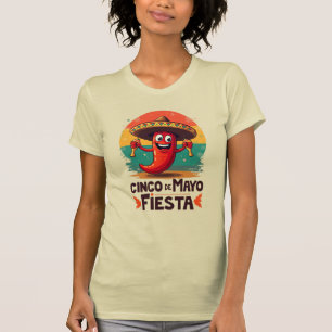 Camiseta Cinco de Mayo Fiesta - Fiesta mexicano picante y d