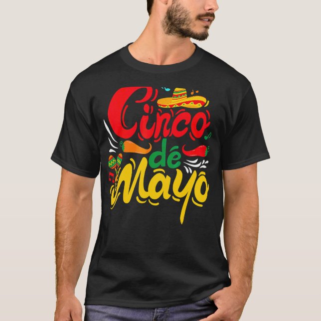 Camiseta Cinco De Mayo Fiesta Fiesta México Fiesta México F (Anverso)