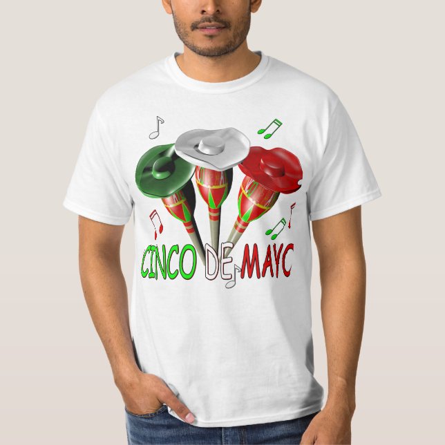 Camiseta Cinco de mayo, fiesta mexicana (Anverso)