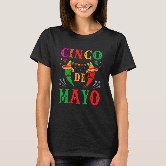 Camiseta Cinco De Mayo Fiesta Mexicana (Anverso)