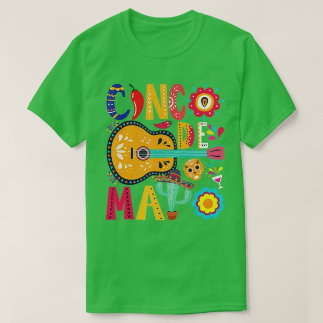Camiseta Cinco De Mayo Fiesta Mexicana 5 De Mayo (Diseño del anverso)