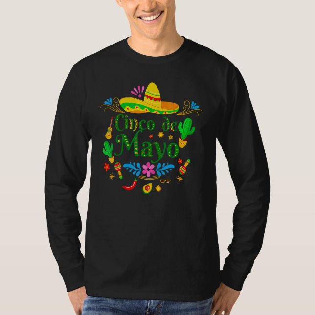 Camiseta Cinco De Mayo Fiesta Mexicana 5 De Mayo (Anverso)