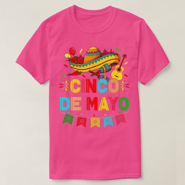 Camiseta Cinco De Mayo Fiesta Mexicana 5 De Mayo Para Mujer (Diseño del anverso)